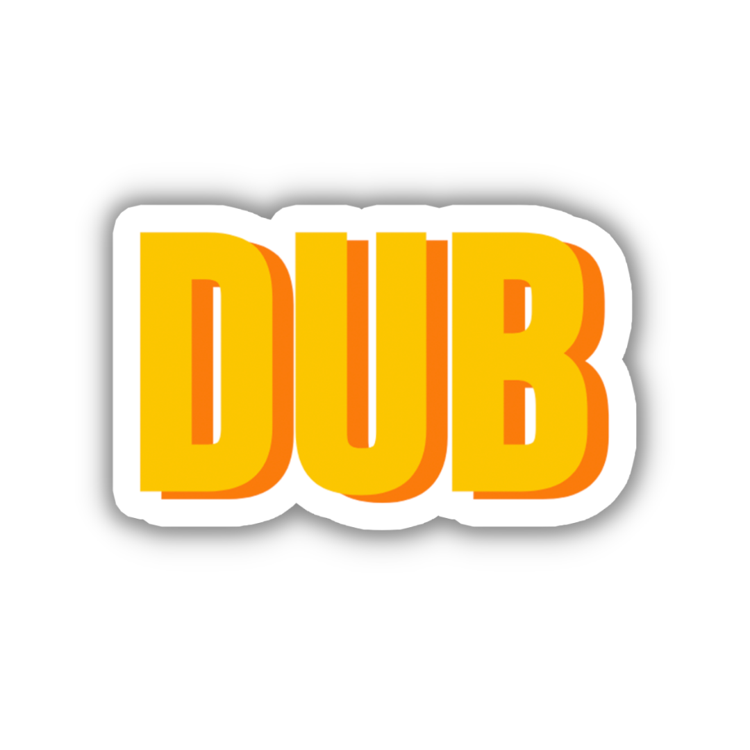 DUB Double Layered Sticker