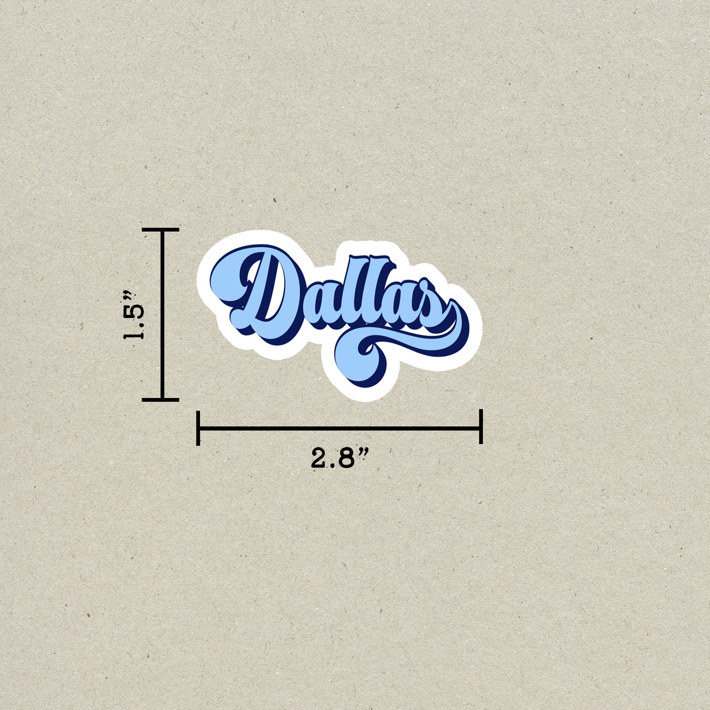 Dallas Vintage Sticker