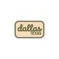 Dallas, Texas Retro Travel Sticker – Colorful Vinyl Decal for Laptop, Water Bottle & Luggage