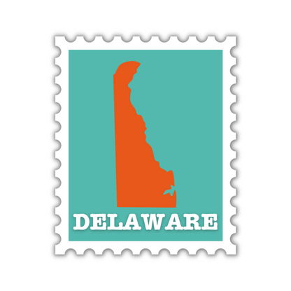 Delaware Stamp Sticker