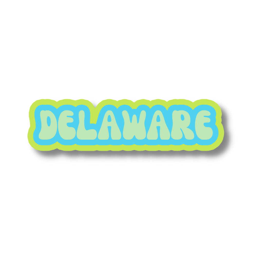 Delaware Cloud Sticker