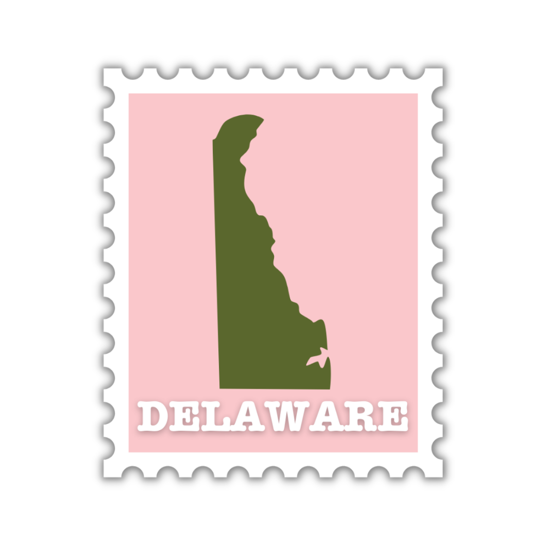 Delaware Stamp Sticker