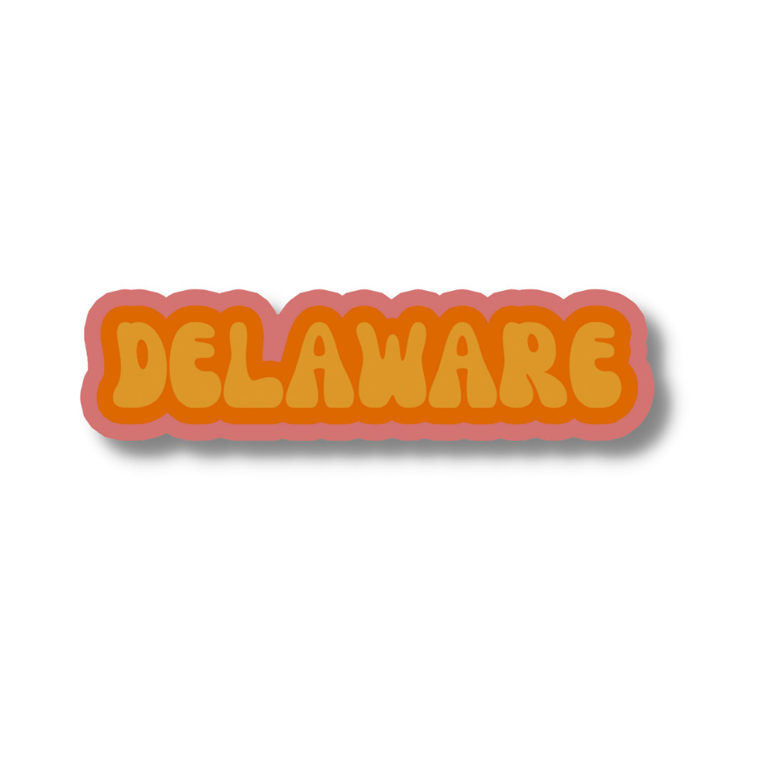 Delaware Cloud Sticker