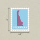 Delaware Stamp Sticker