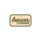 Denver, Colorado Retro Travel Sticker – Colorful Vinyl Decal for Laptop, Water Bottle & Luggage