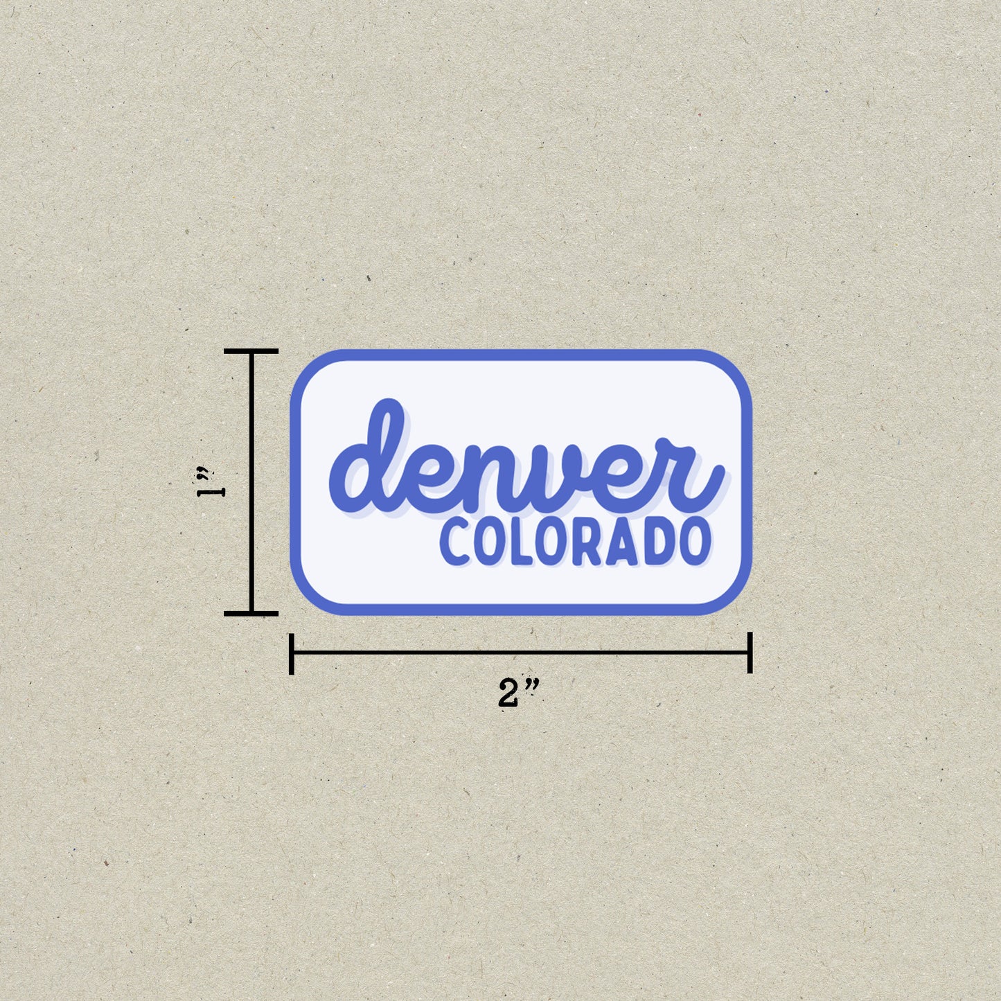 Denver, Colorado Retro Travel Sticker – Colorful Vinyl Decal for Laptop, Water Bottle & Luggage