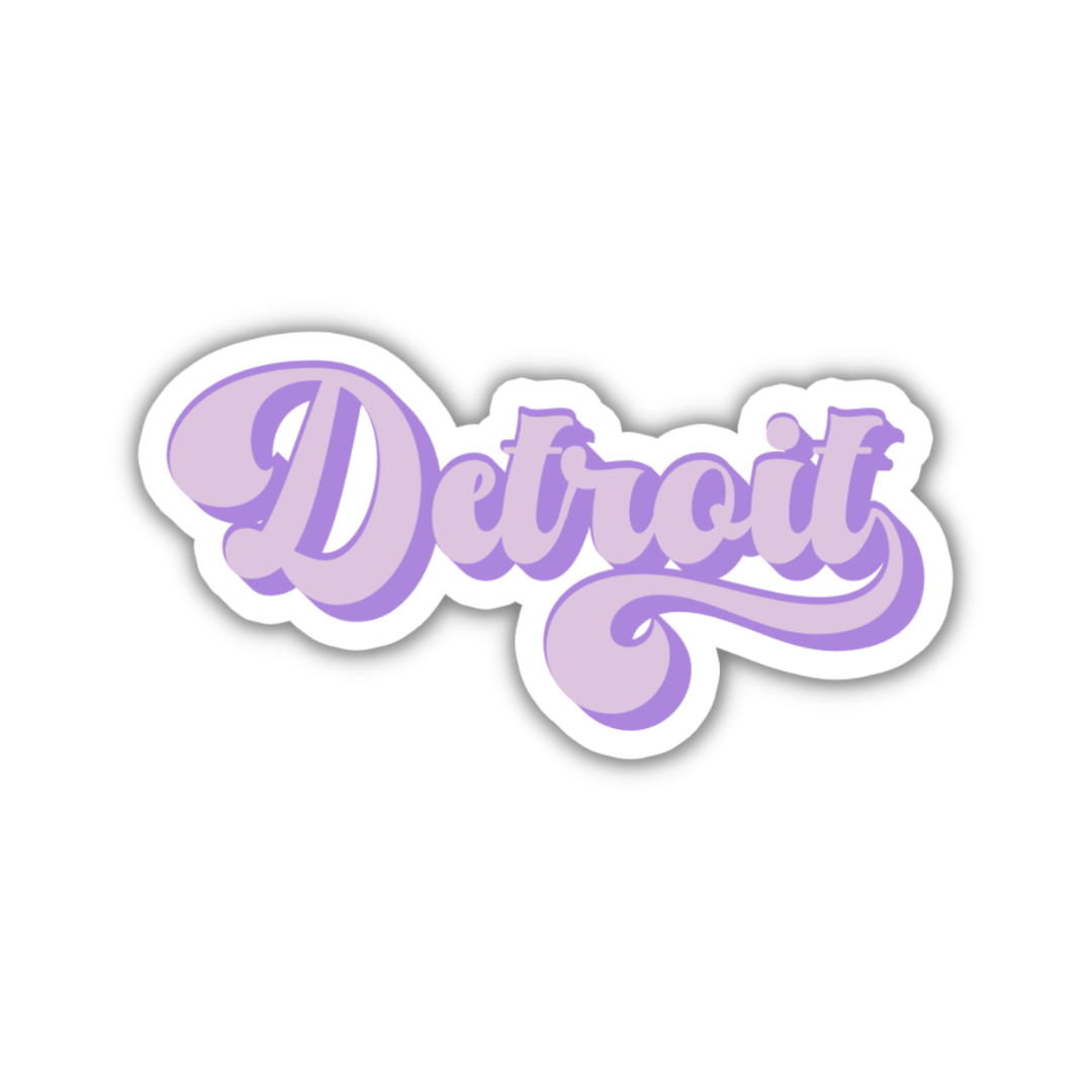 Detroit Vintage Sticker