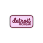 Detroit, Michigan Retro Travel Sticker – Colorful Vinyl Decal for Laptop, Water Bottle & Luggage
