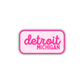 Detroit, Michigan Retro Travel Sticker – Colorful Vinyl Decal for Laptop, Water Bottle & Luggage