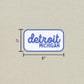 Detroit, Michigan Retro Travel Sticker – Colorful Vinyl Decal for Laptop, Water Bottle & Luggage