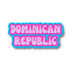 Dominican Republic Cloud Sticker