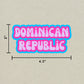 Dominican Republic Cloud Sticker