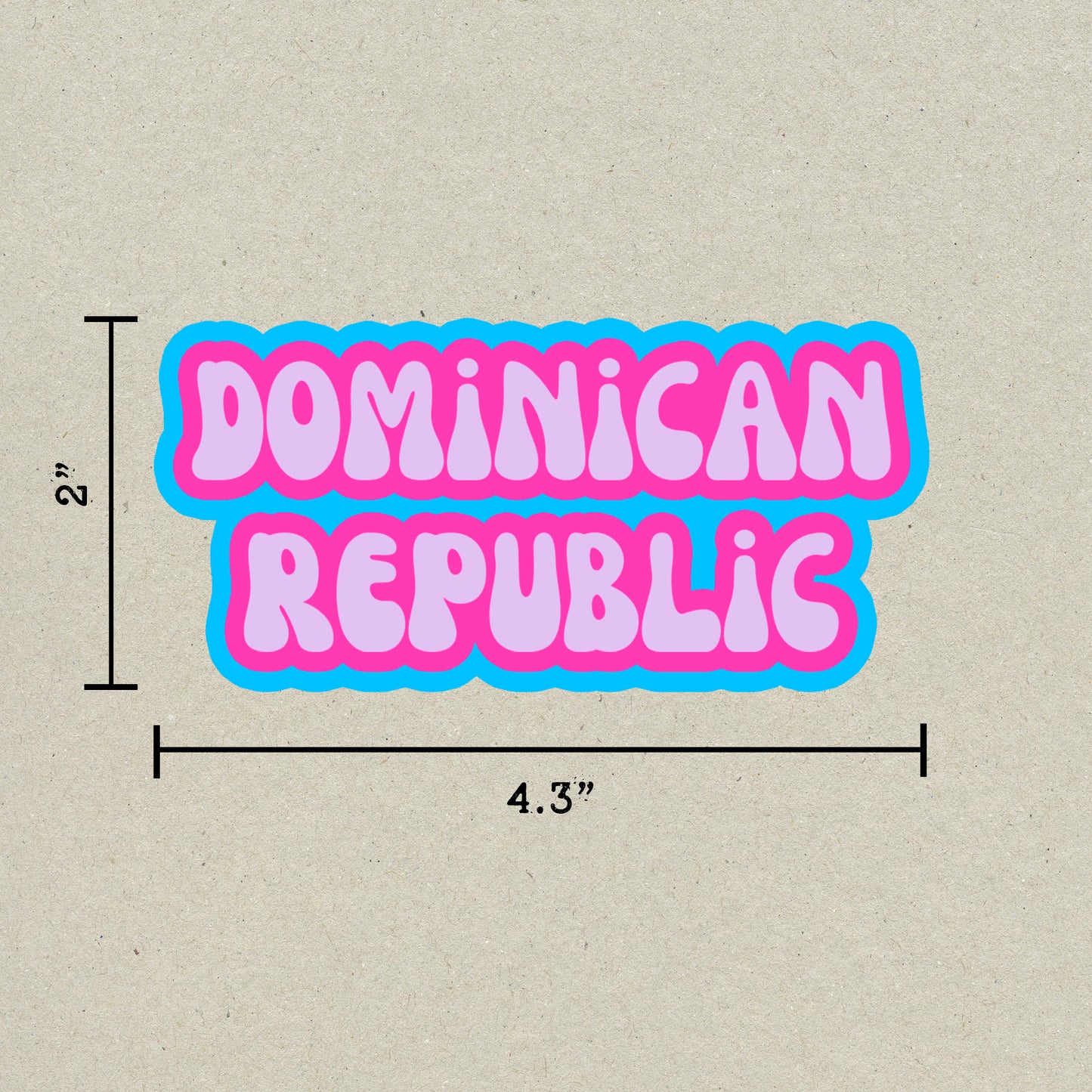 Dominican Republic Cloud Sticker