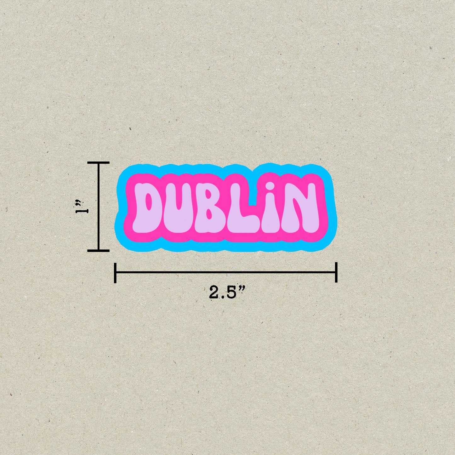 Dublin Cloud Sticker