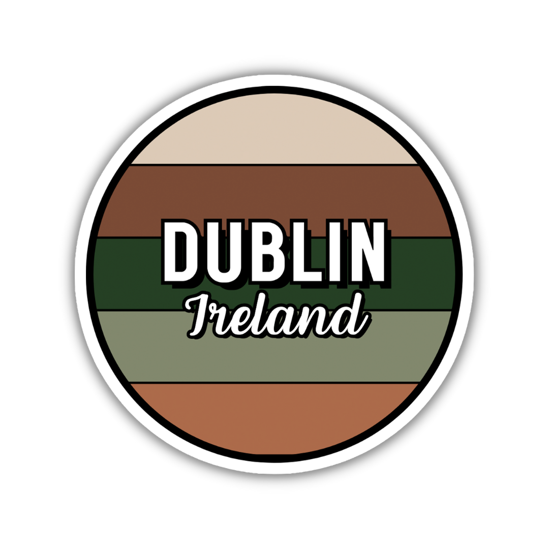 Dublin, Ireland Circle Sticker