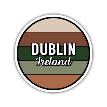 Dublin, Ireland Circle Sticker