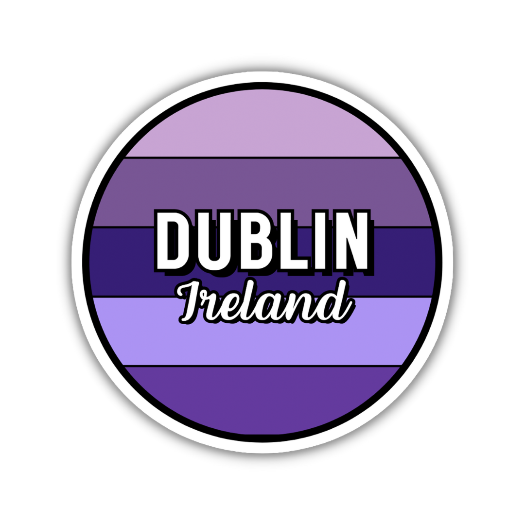 Dublin, Ireland Circle Sticker