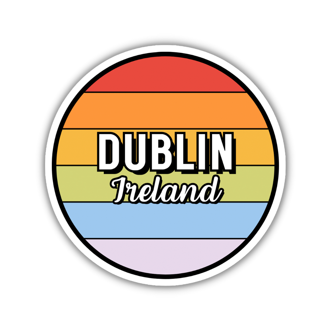 Dublin, Ireland Circle Sticker