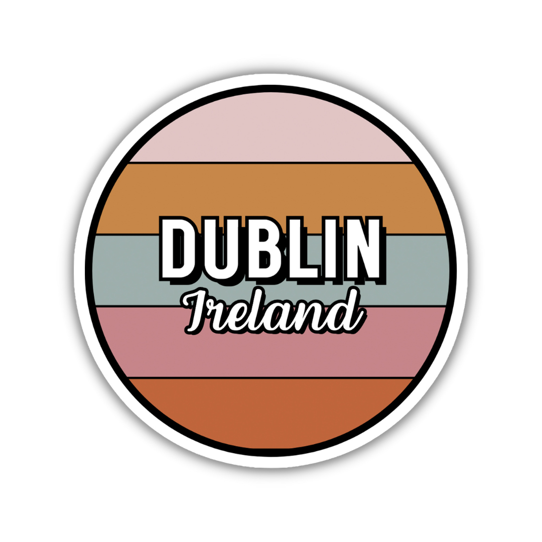 Dublin, Ireland Circle Sticker