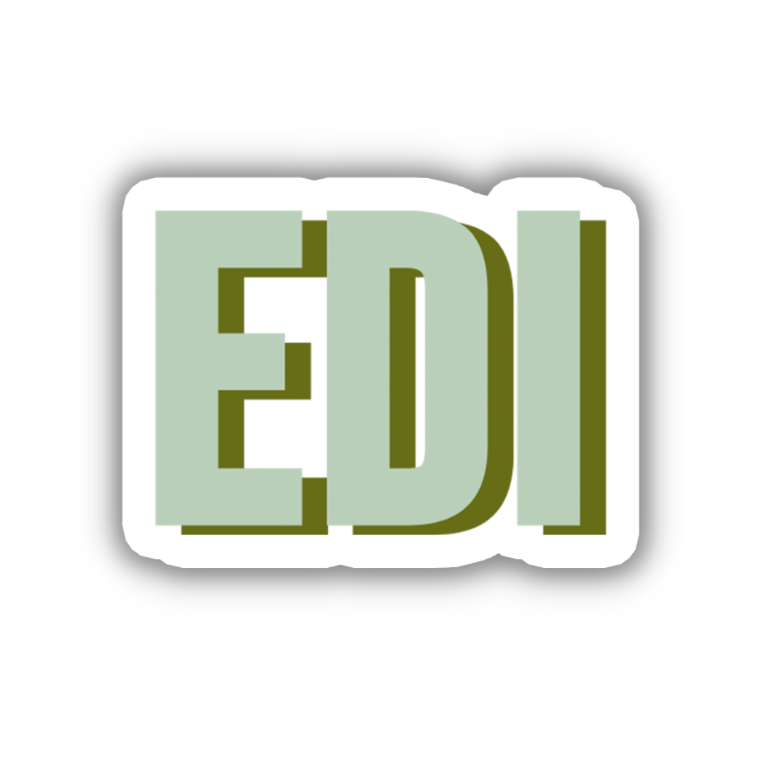EDI Double Layered Sticker