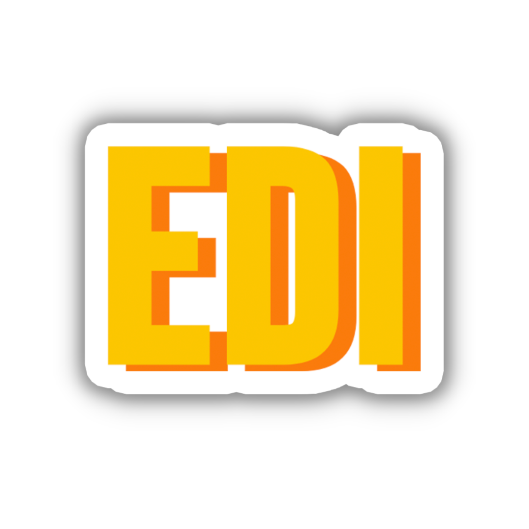 EDI Double Layered Sticker