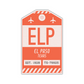 ELP Vintage Luggage Tag Sticker