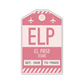 ELP Vintage Luggage Tag Sticker