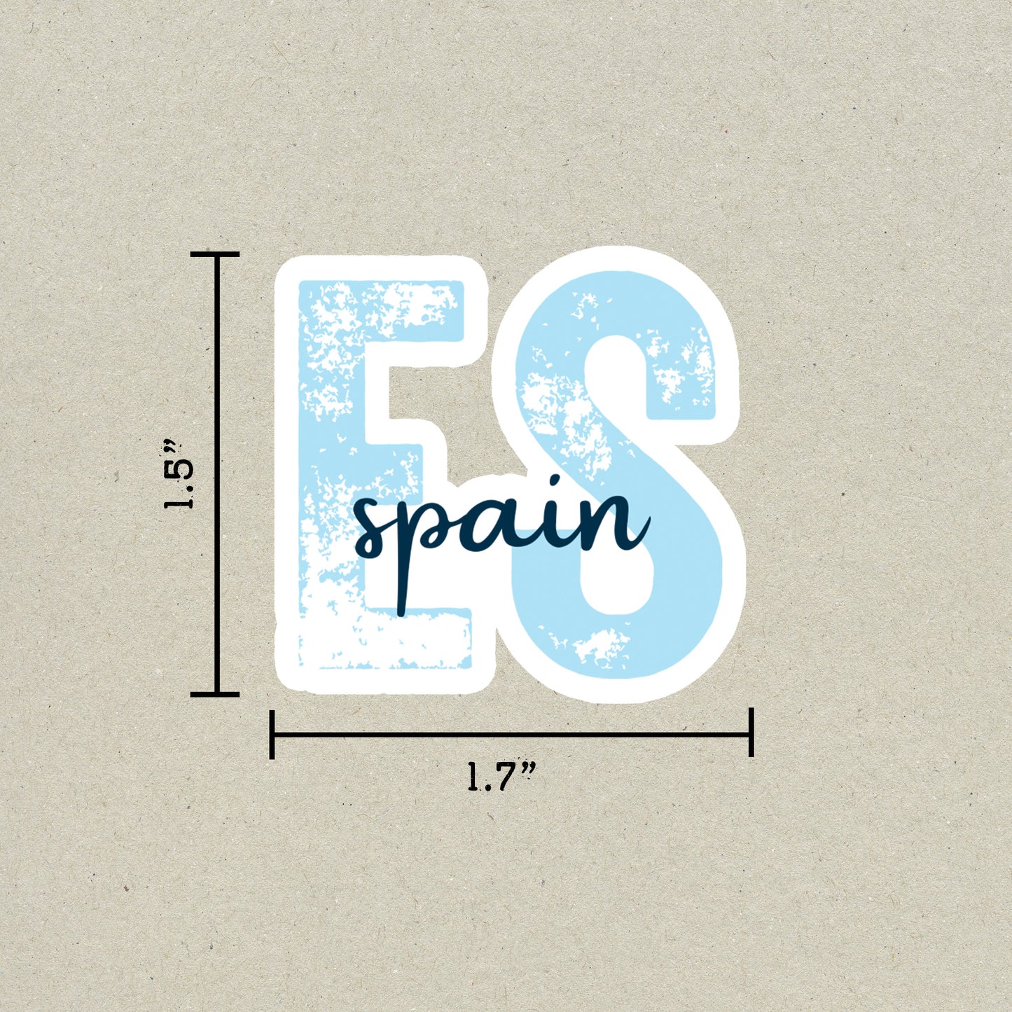 Spain Country Code Sticker