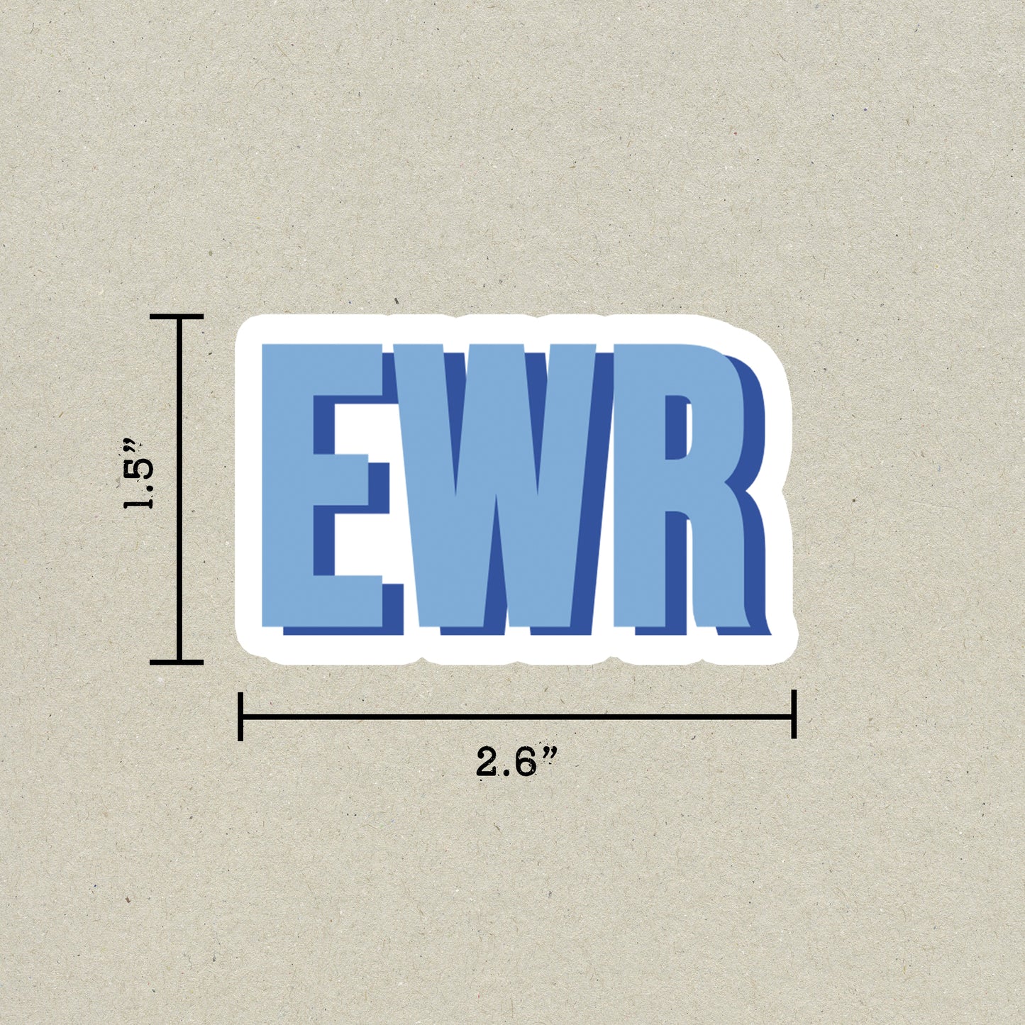 EWR Double Layered Sticker