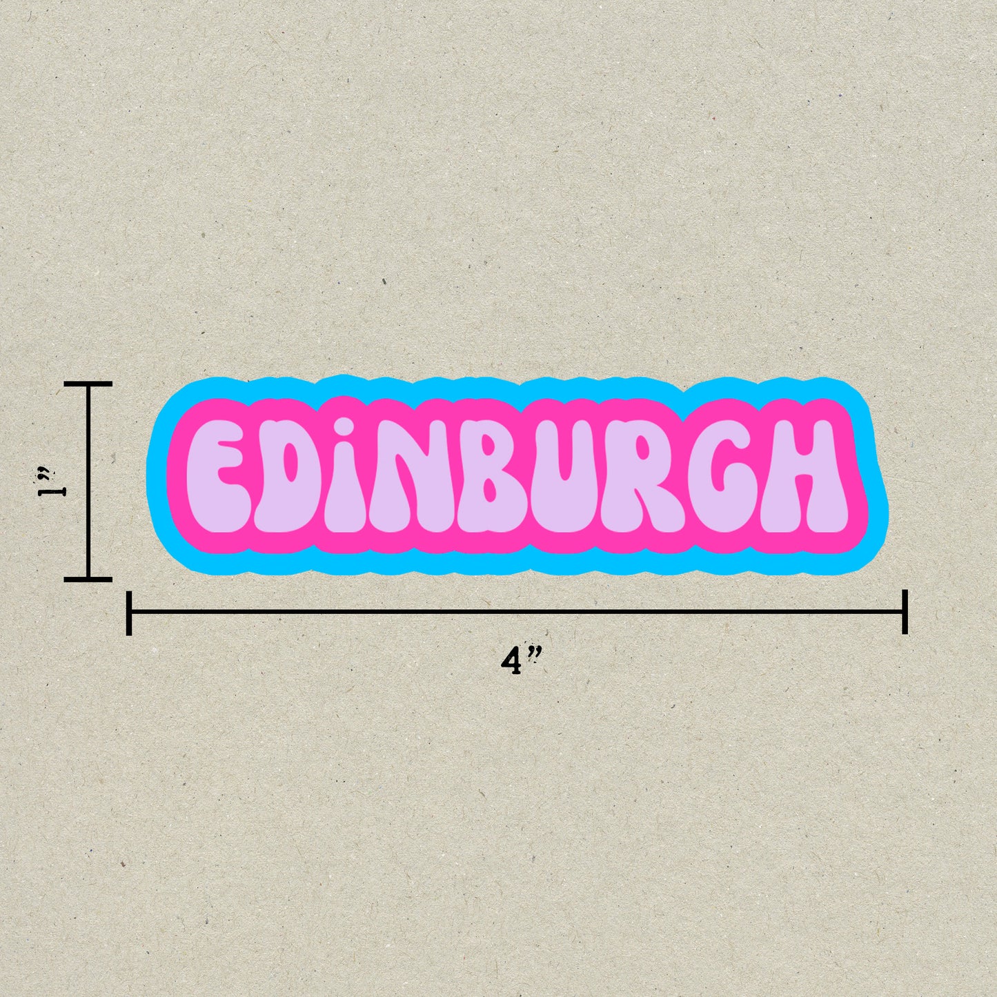 Edinburgh Cloud Sticker