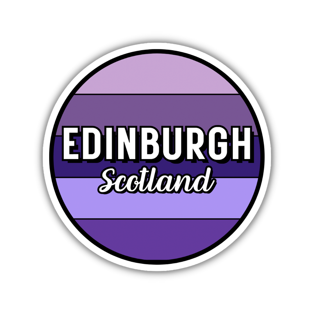 Edinburgh, Scotland Circle Sticker