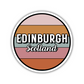 Edinburgh, Scotland Circle Sticker
