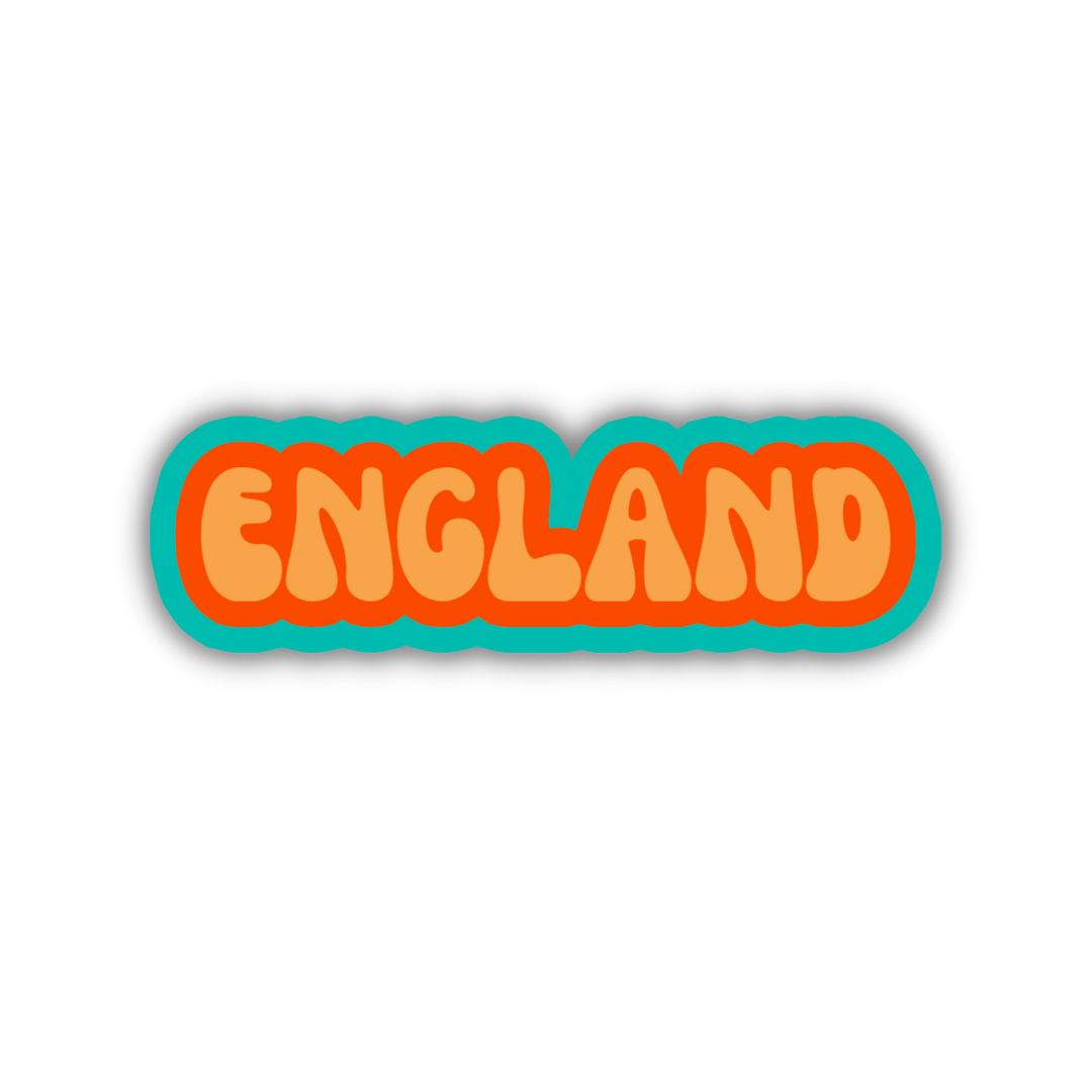 England Cloud Sticker