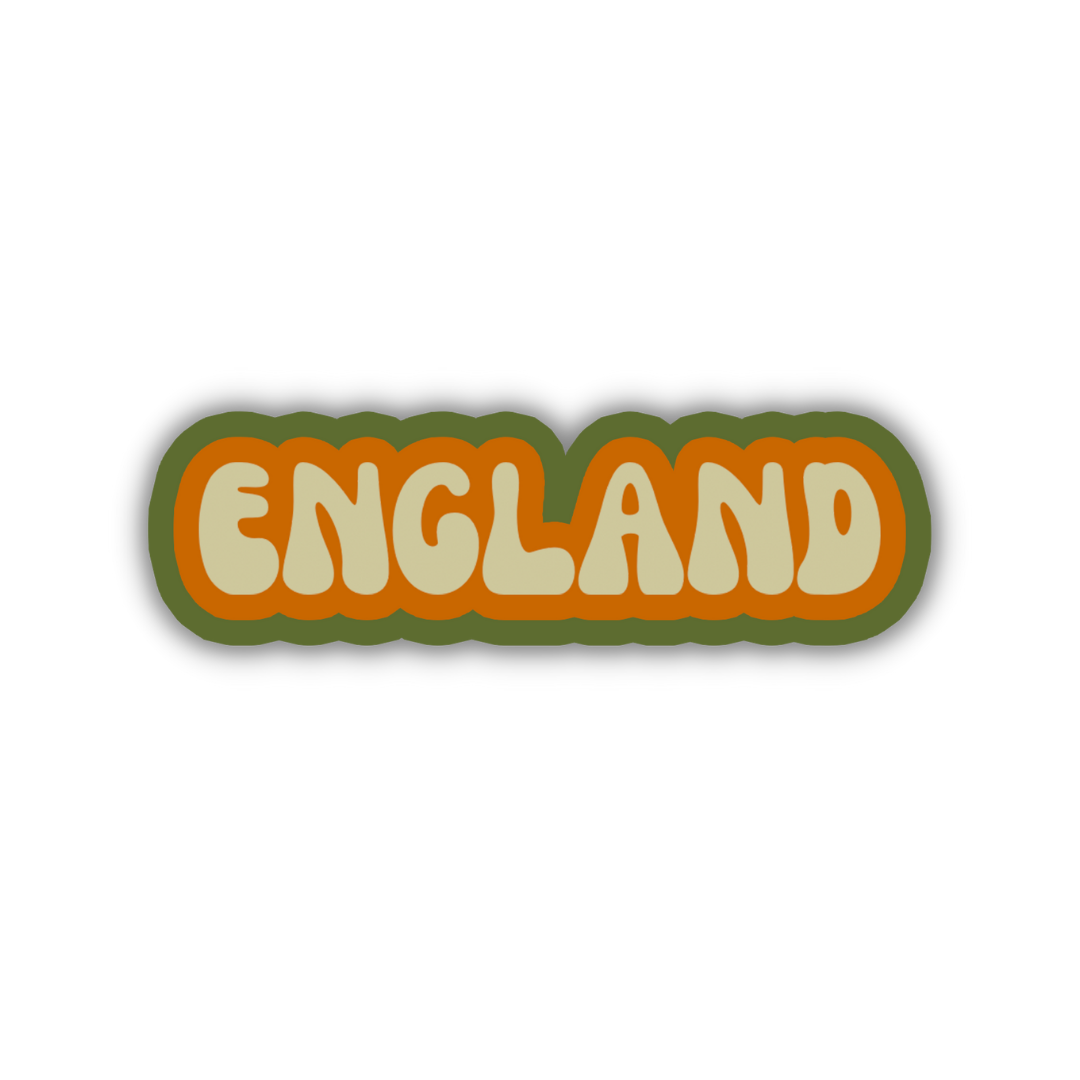 England Cloud Sticker