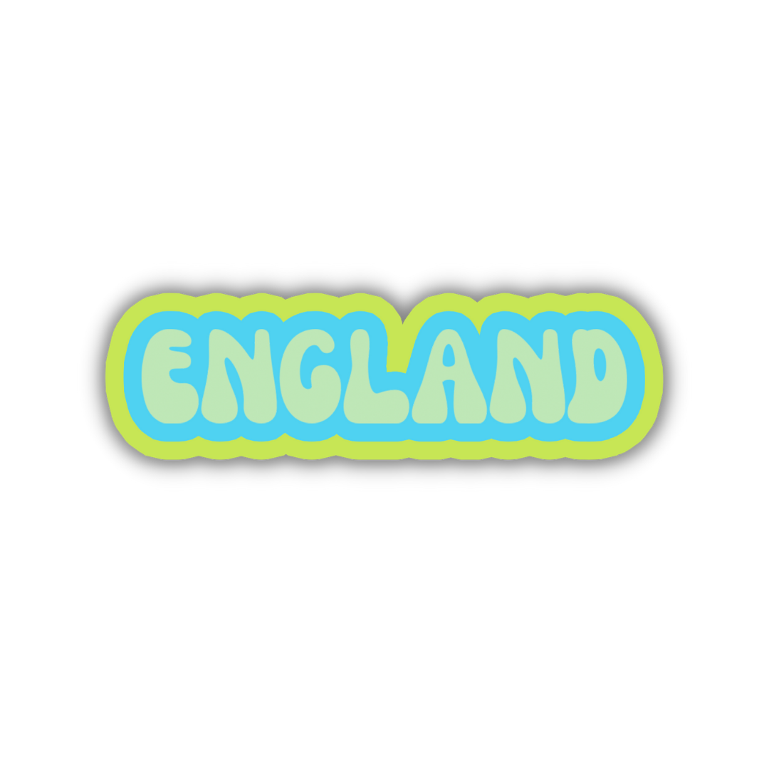 England Cloud Sticker