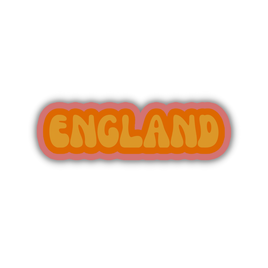 England Cloud Sticker