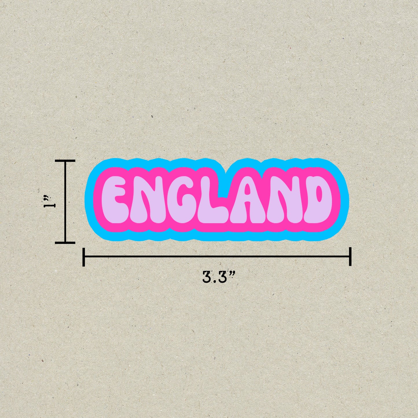 England Cloud Sticker