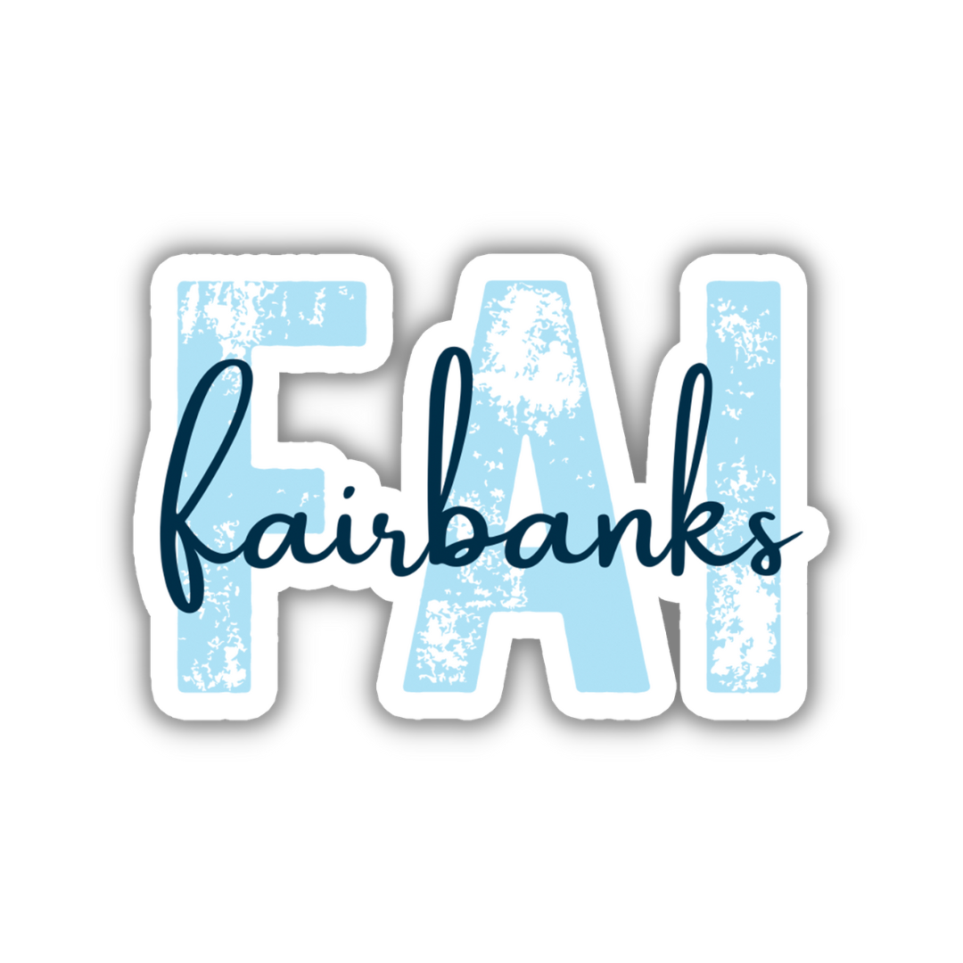 FAI Fairbanks Airport Code Sticker