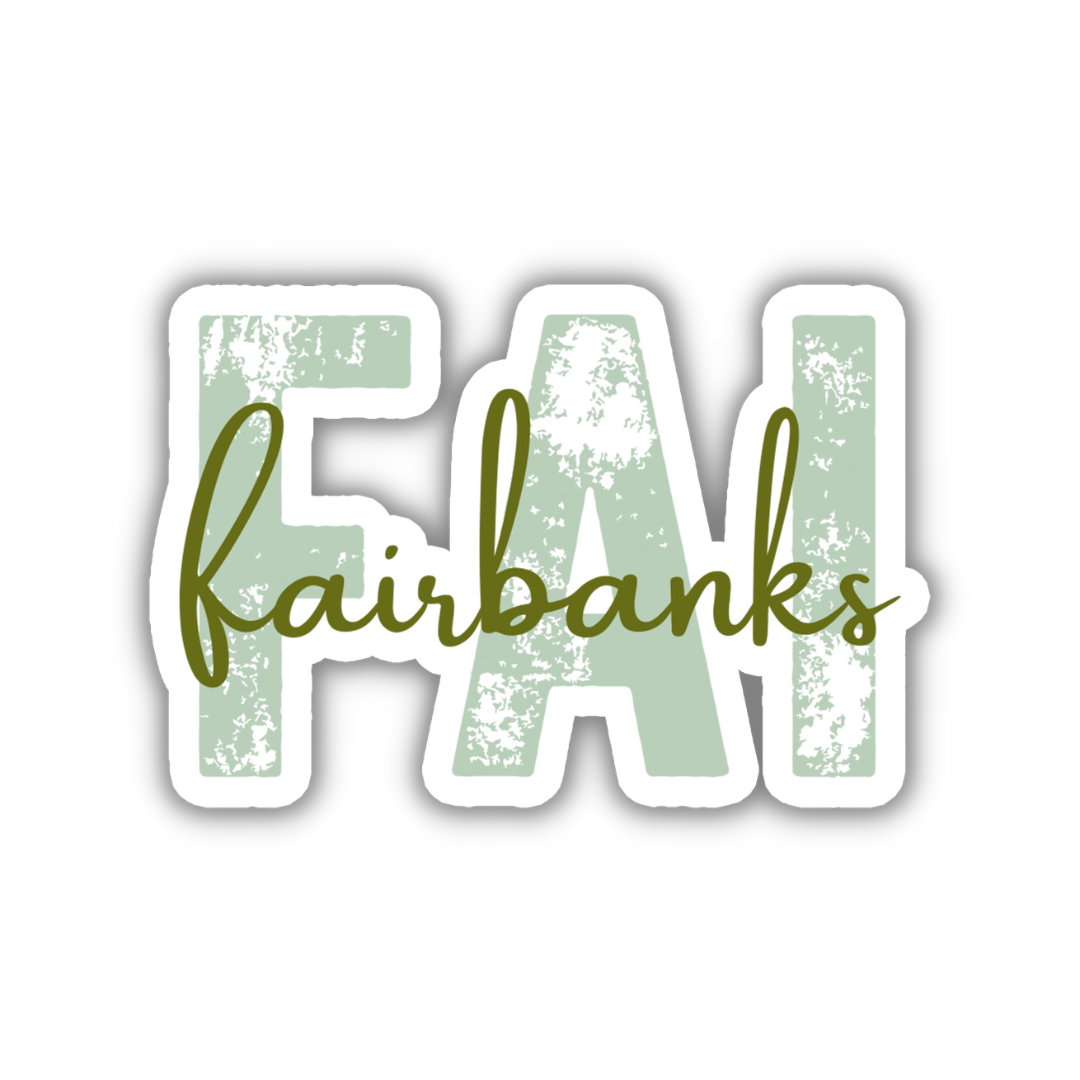 FAI Fairbanks Airport Code Sticker