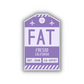 FAT Vintage Luggage Tag Sticker