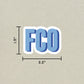 FCO Double Layered Sticker