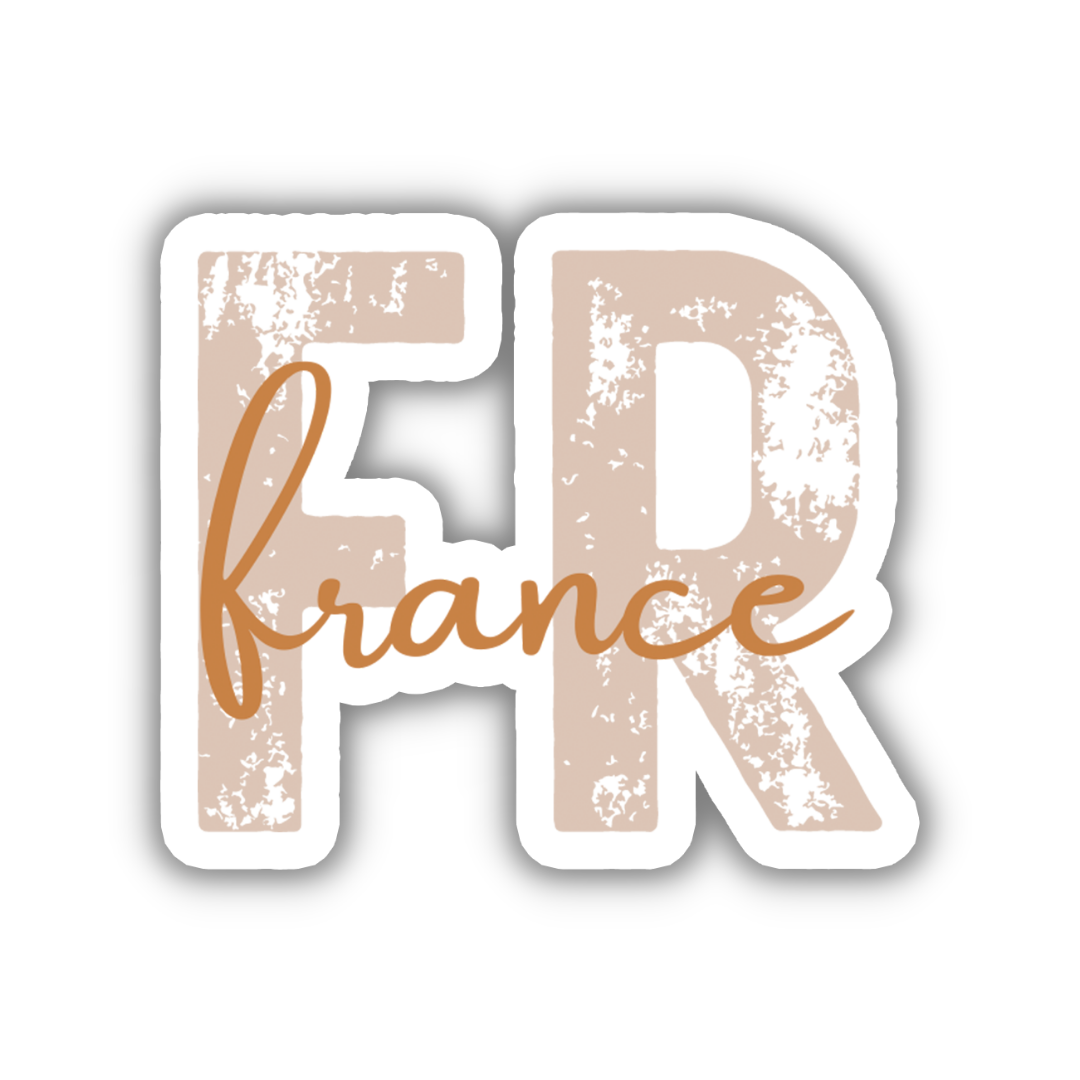 France Country Code Sticker – TravelBeeTags