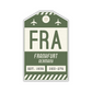 FRA Vintage Luggage Tag Sticker