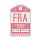 FRA Vintage Luggage Tag Sticker