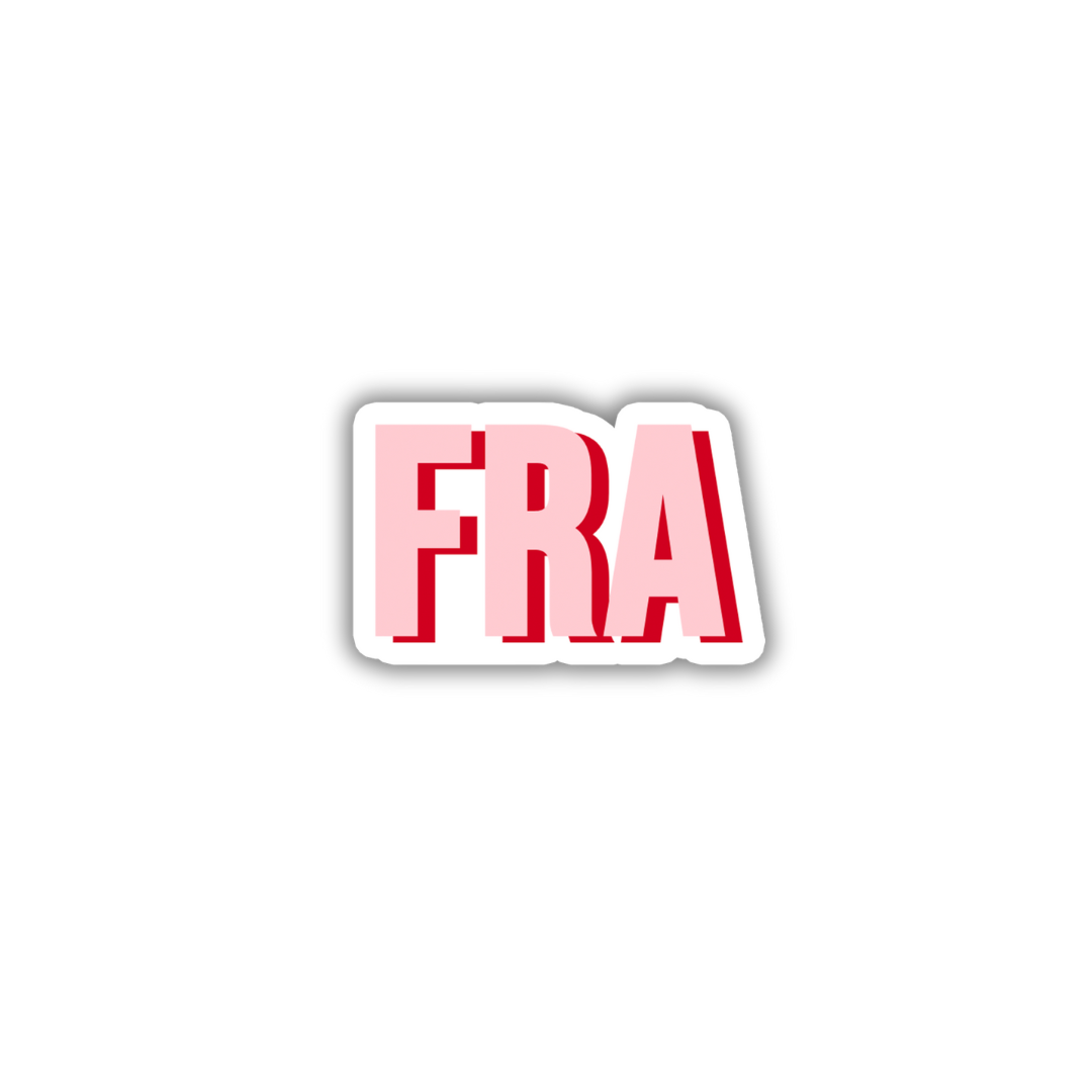FRA Double Layered Sticker