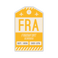 FRA Vintage Luggage Tag Sticker