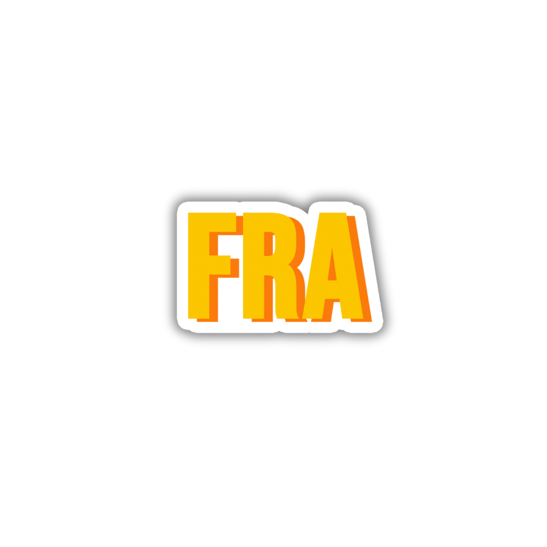 FRA Double Layered Sticker
