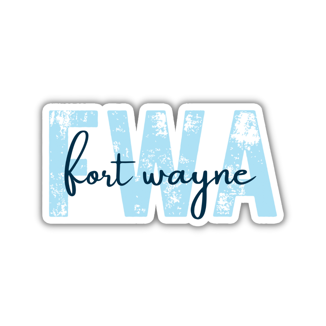 FWA Fort Wayne Airport Code Sticker
