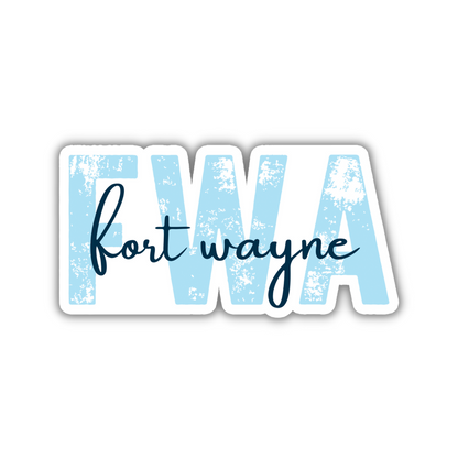 FWA Fort Wayne Airport Code Sticker