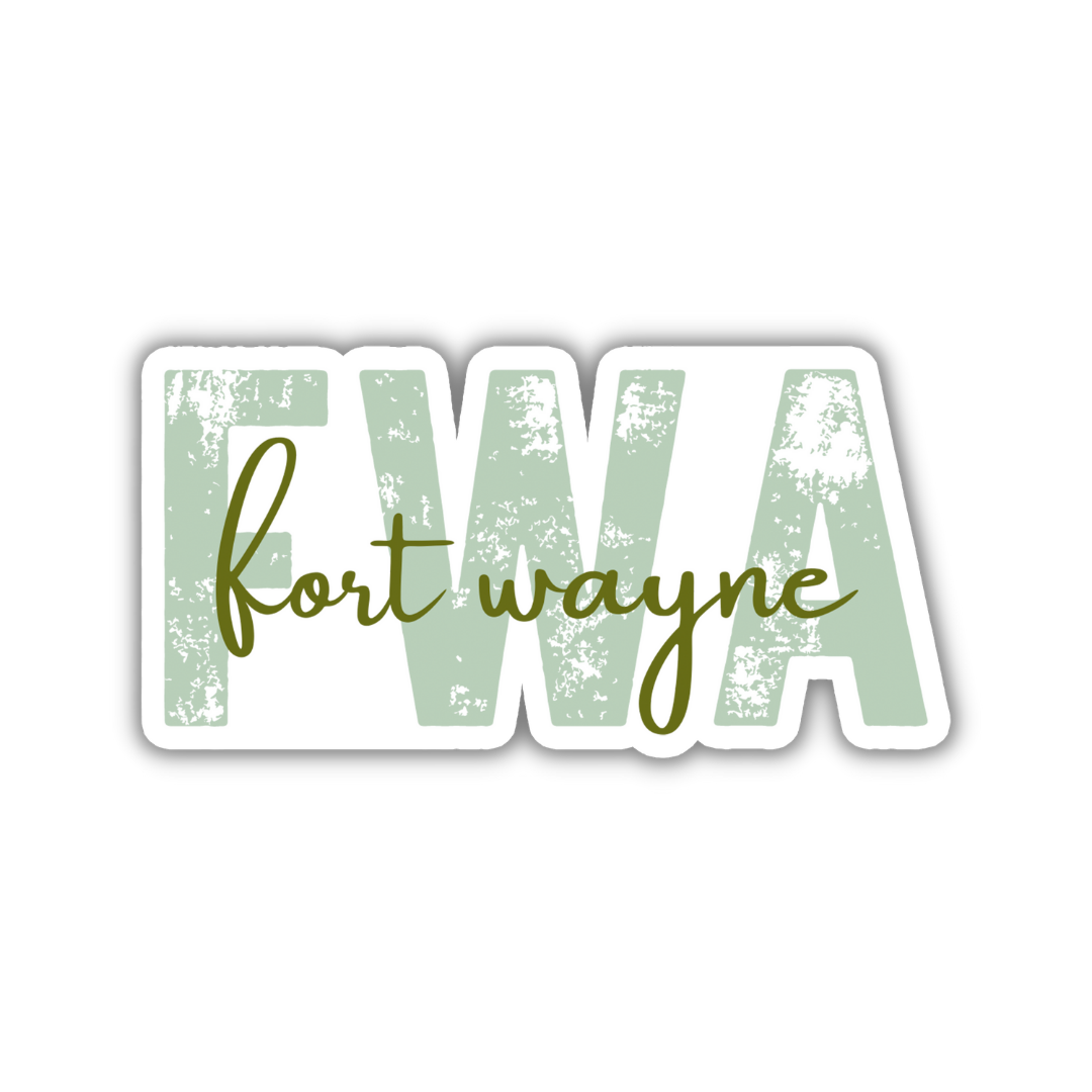 FWA Fort Wayne Airport Code Sticker